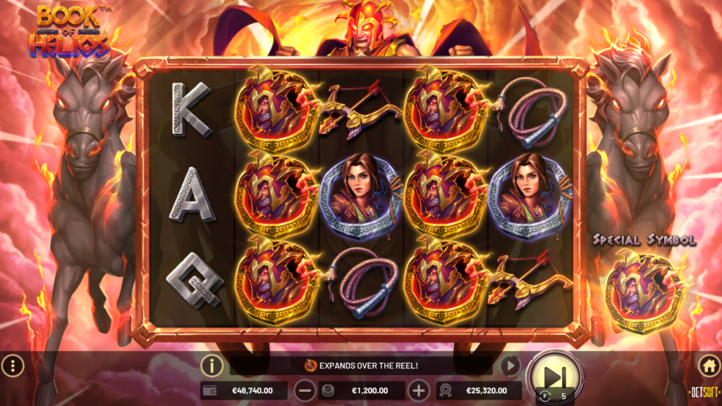 Unlock the ancient power of Book of HeliosTM from Betsoft Gaming and join forces with renowned warrior Olivia Brave! This thrilling video slot offers an exceptional gaming experience – rewarding players with up to 20,168X their bet!